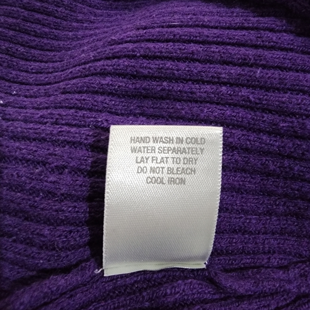 Dress Barn Purple Women's Knitted Sweater Cardigan Size S - Picture 14 of 14